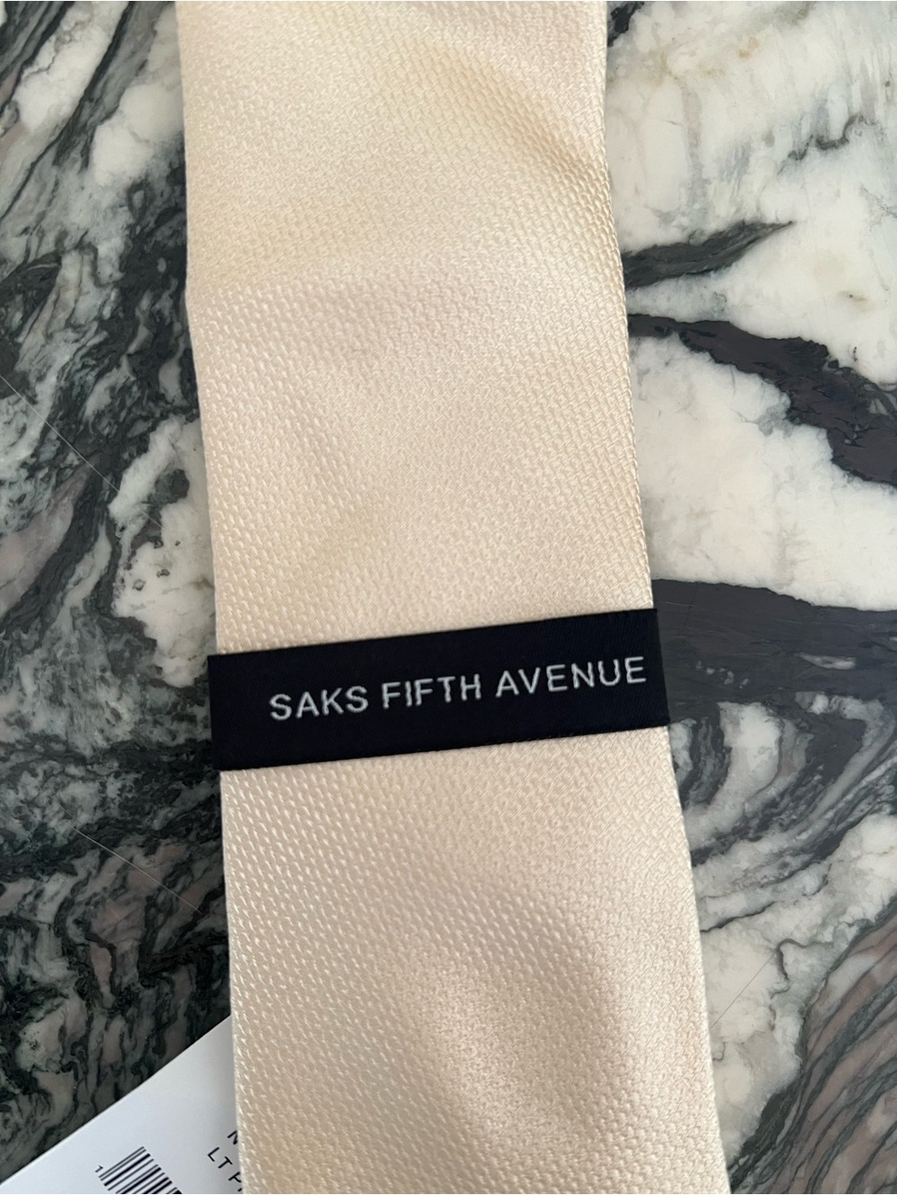 Saks Fifth Avenue Men’s Silk Tie in pale yellow